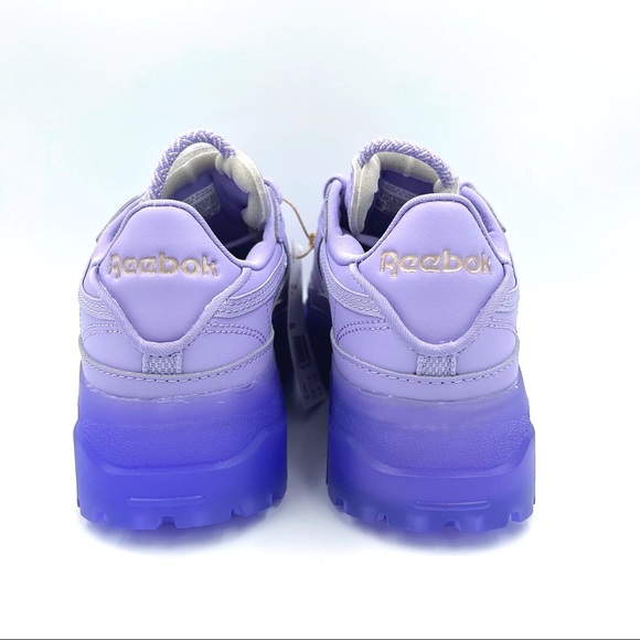 New Youth Reebok Classic Cardi B X Club C Crisp Purple Casual Sneakers 5 GX5027 - Picture 12 of 12